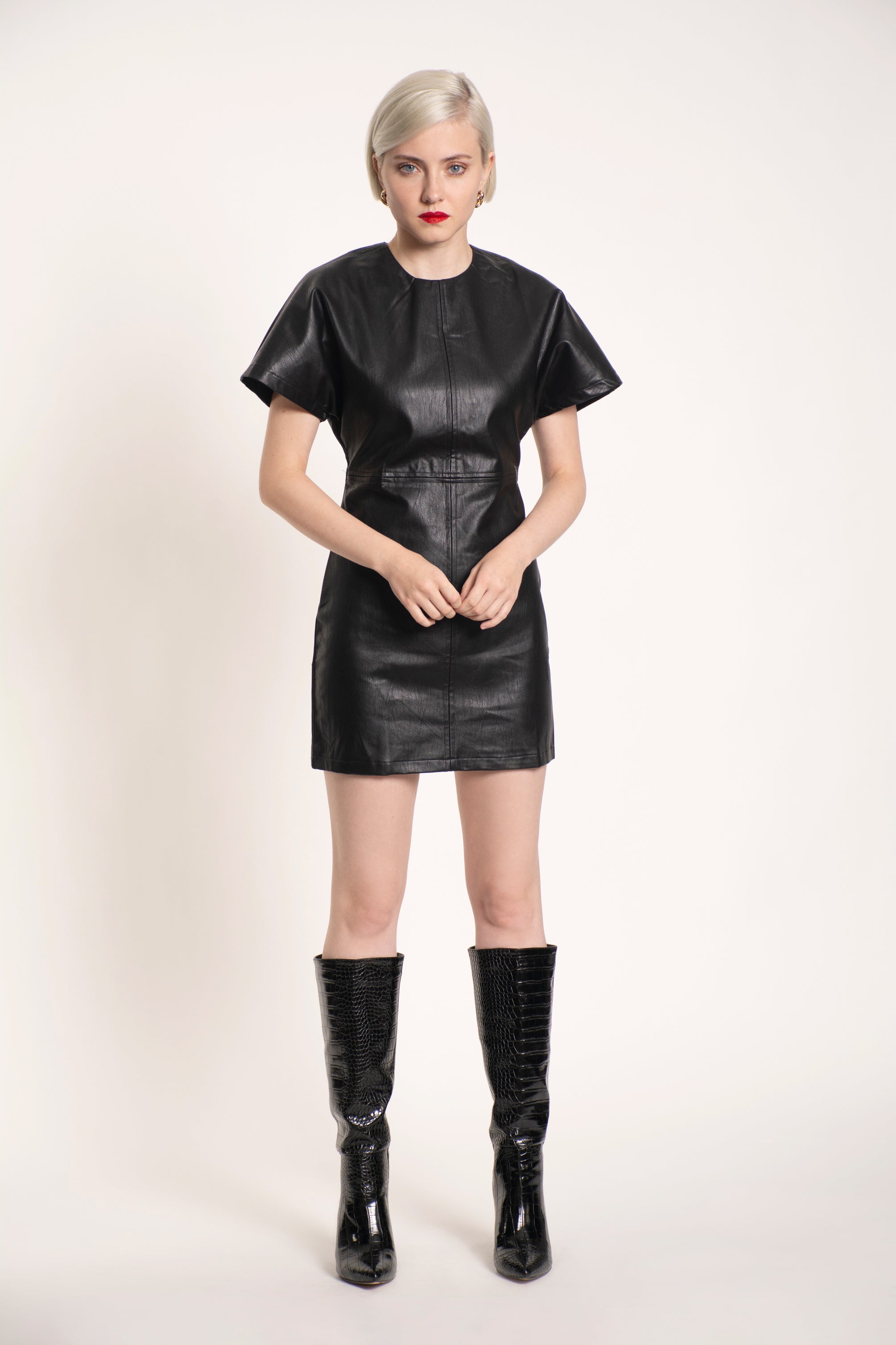 Vegan-Leather Dress